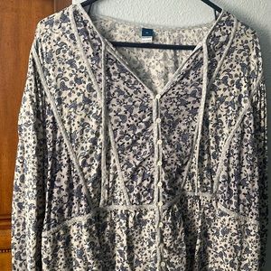 Old Navy Plus Peasant Blouse